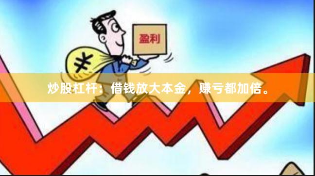 炒股杠杆：借钱放大本金，赚亏都加倍。